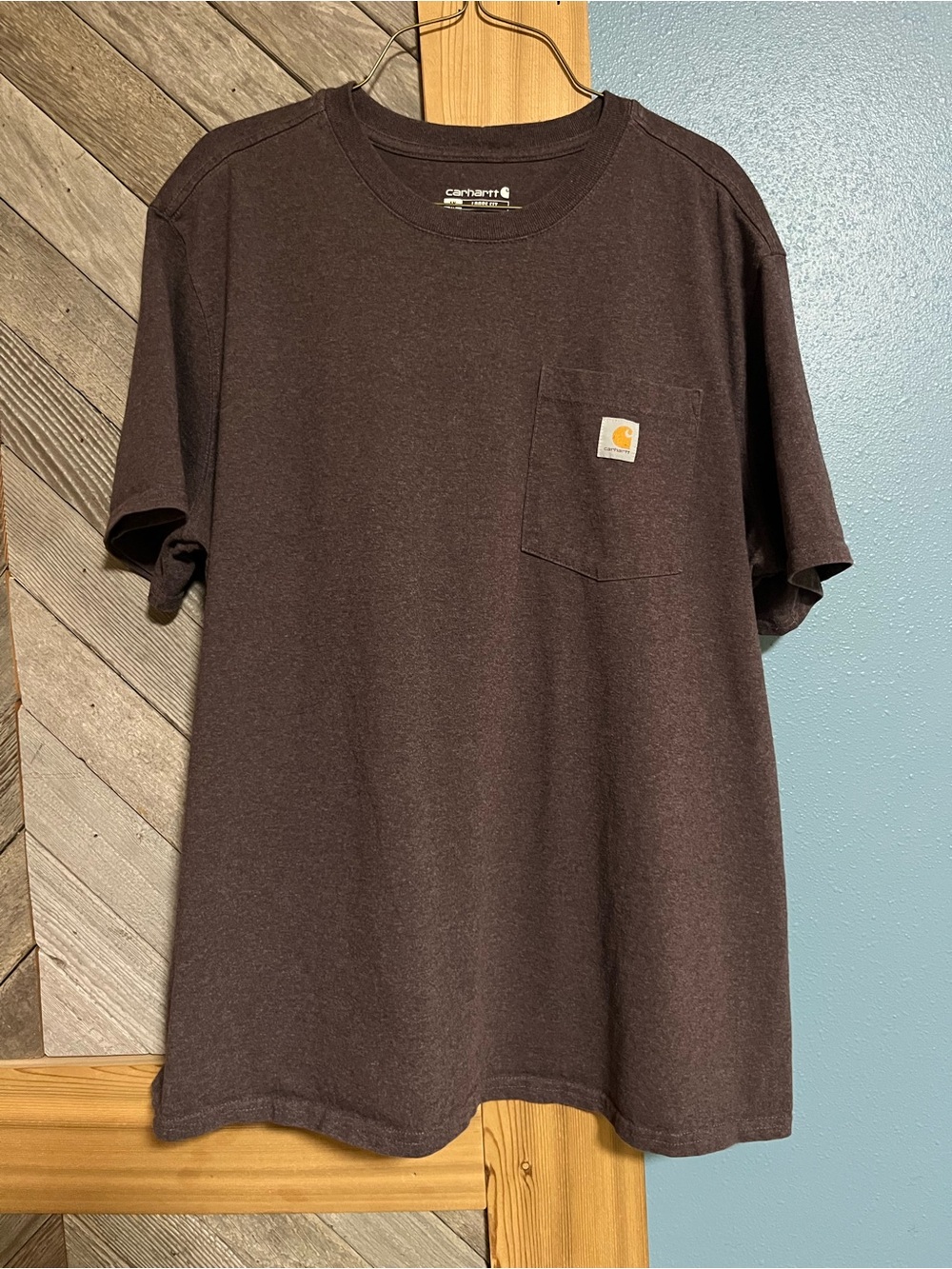 Carhartt Men’s Brown Short-Sleeve Pocket Tee